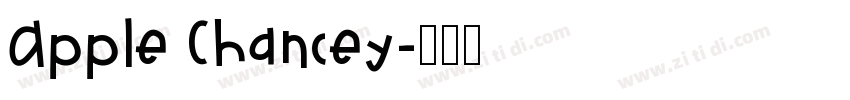 Apple Chancey字体转换